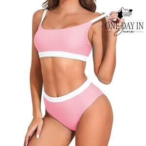 Aleumdr Crop Bikini Swimsuit Size M